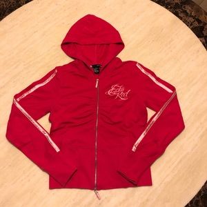 New Ecko Red Hooded Zip Up Jacket/Hoodie Hot Pink